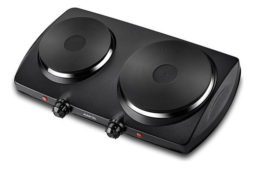 [3229-0] Anafe Eléctrico Punktal Pk-pc02 2 Discos Negro Sensacion