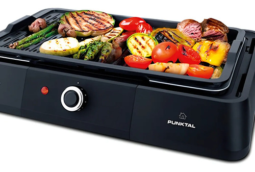 Parrila Eléctrica Punktal Para Barbacoa Negro