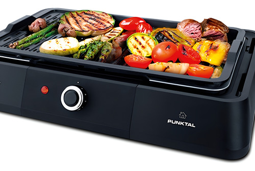 [02051942] Parrila Eléctrica Punktal Para Barbacoa Negro