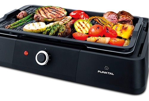 [02051942] Parrilla Eléctrica Punktal Pk-pe03 1.6kw 50cm X 35cm Negra Negro