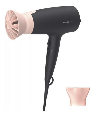Secador De Pelo Philips3000 Series Bhd350/10 Negro Y Rosa Negro/rosa