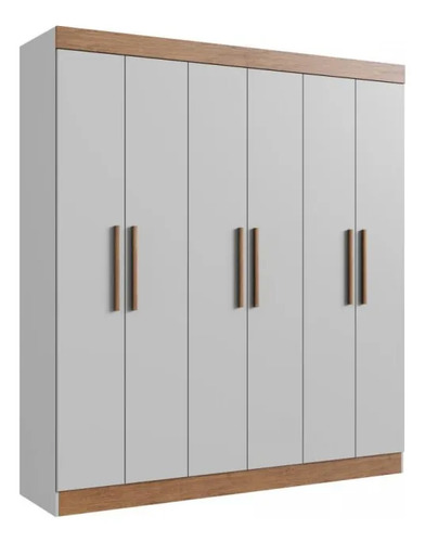 Ropero Placard Doripel Xangai Con 6 Puertas De 58807 Gris