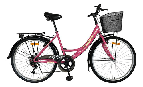 [07010547] Bicicleta Kova Berlin Con 6 Velocidades Y Rodado 26 (Rosa)