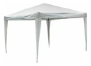 Gazebo Plegable Blanco De 3x3 Metros Con Poliéster Y Estructura De Metal