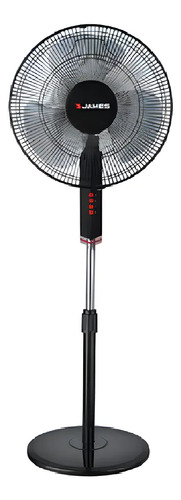 [02090251] Ventilador James De Pie Vp170bk 130 Cm 3 Velocidades 40 Cm Negro Plástico