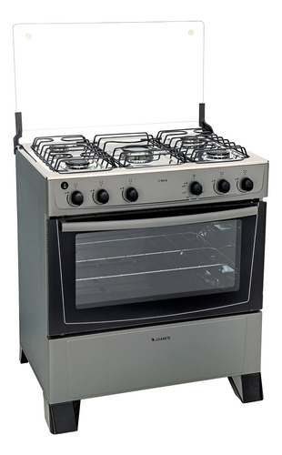 Cocina A Gas James Con 5 Hornallas Titanium C150b