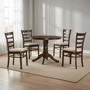 Juego De Comedor Divino Hv 1 + 4 Ii La Sensacion Chocolate Liso