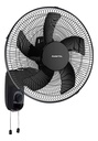 Ventilador De Pared Punktal Pk-4060vt 5 Aspas 3 Velocidades 40cm Oscilante 40 Cm 50 Hz/60 Hz Negro Plástico