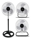 Ventilador 3 En 1 Ariete De 50 Cm, De Pie, Mesa O Pared Con 3 Velocidades