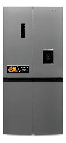 Heladera Con Freezer Inverter Punktal Pk-599 Inv Color Inox Con Capacidad De 459l