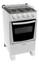 Cocina James C 105 B A Gas 4 Hornallas Blanca Puerta Con Visor Blanco