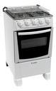 Cocina James C 105 B A Gas 4 Hornallas Blanca Puerta Con Visor Blanco