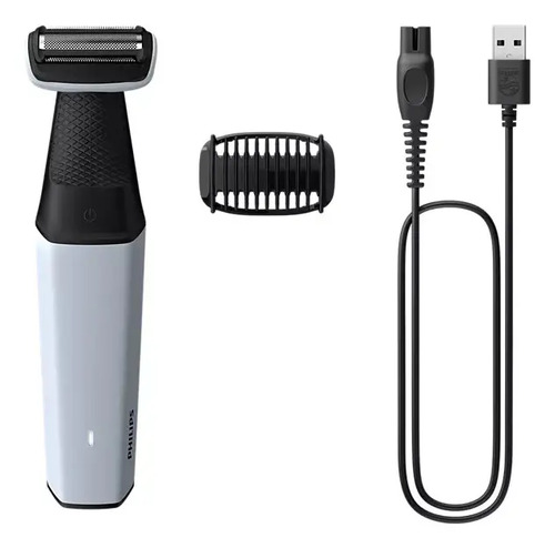Afeitadora Philips Bg3007/01 Inalámbrica Usb Blanco Blanco