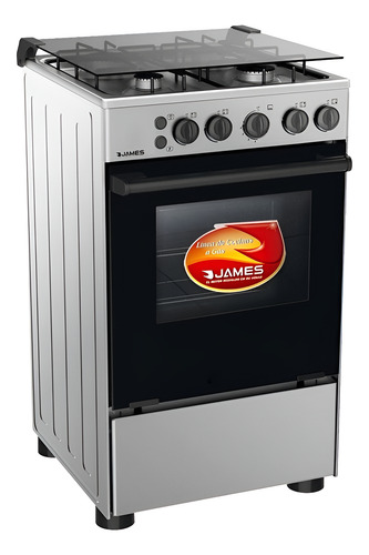 [02050570] Cocina James 4h A Gas C510 Inox Todo Gas.sensacion