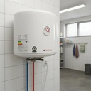 Termotanque Calefón Acero Inox Pacific 30 Litros Blanco