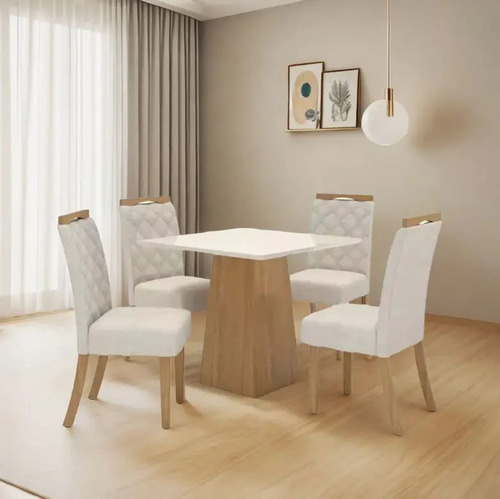 [03110884] Juego De Comedor Malaga 4 Sillas