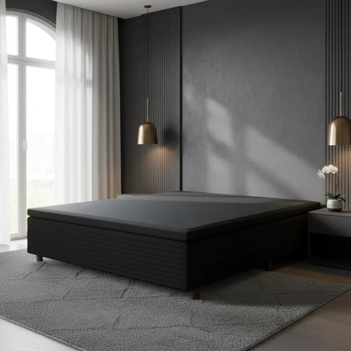 [01020377] Box Denver C/baul 138*188*30 La Sensacion Negro