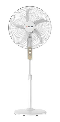 Ventilador De Pie James Vp 20 Silencioso Con 3 Velocidades Y 50 Cm Blanco