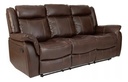 Sofa Con Recliner 3 Cuerpos Re-cuero Mr2138 La Sensacion