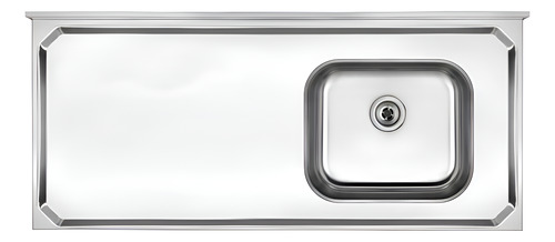 [03526012] Mesada Pileta Inox 51219 Derecha La Sensacion Inox