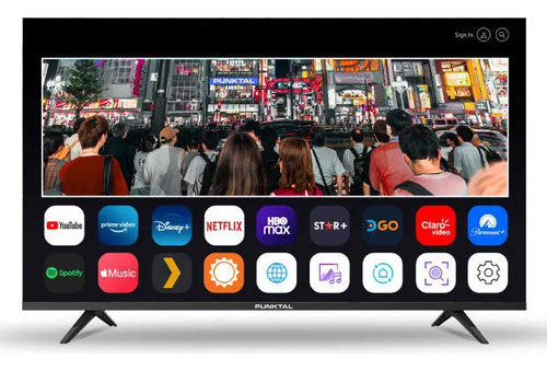 [3722-0] Televisor Led Smart Punktal 4k De 55 Pulgadas