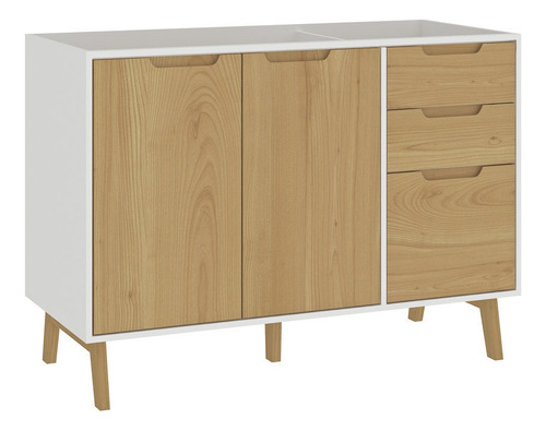 [03201118] Bajo Mesada 1702 Blanco Wood La Sensacion