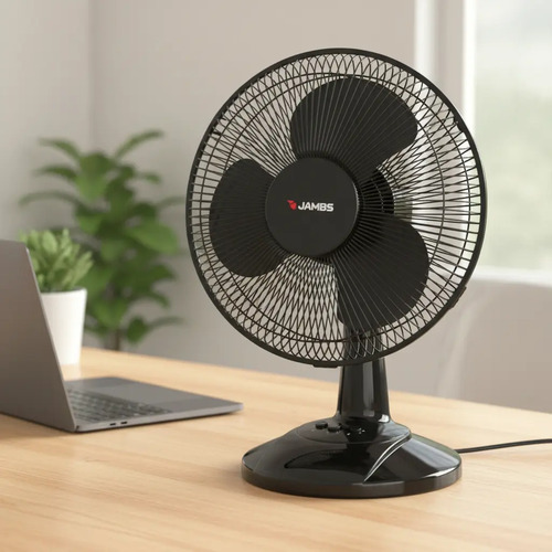 [02090211] Ventilador De Mesa James Vmj 12a Bk Negro La Sensacion