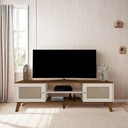 Rack Tv Charlotte Color Menta O Roble Beige La Sensacion