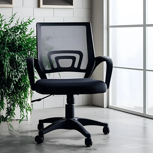 Silla Operativa Gris Sen-home Ergonomica Giratoria Con Ruedas Altura Ajustable