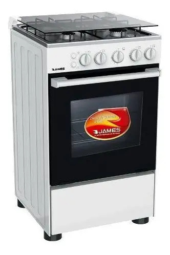 [02050540] Cocina James 4h A Gas C505 Mbt.sensacion Blanco