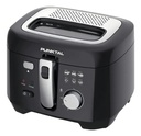 Freidora Punktal De Aceite 1800w 2.5l Termostato Ajustable Color Acero Inoxidable