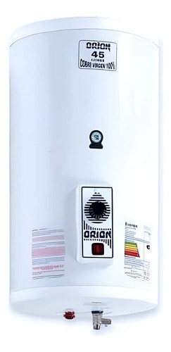 [02130210] Termotanque Eléctrico Orion Cobre 10l Blanco Válvula Seguridad