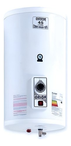 Termotanque Eléctrico Orion Cobre 10l Blanco Válvula Seguridad