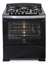 Cocina James C 805 V Negro Mesada Vidrio 5 Hornallas