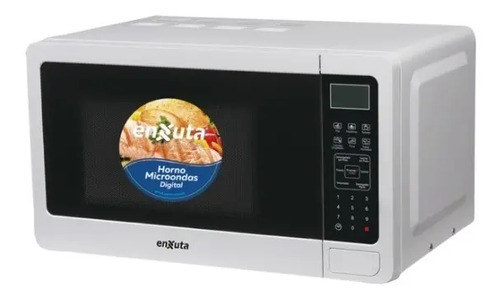 [02061223] Microondas Enxuta Digital Blanco 20l 10 Niveles Con Traba Seguridad