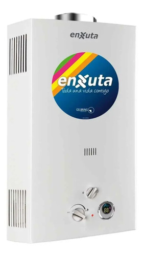 Calentador A Gas Instantaneo Enxuta Tenx16g 16 Lts Color Blanco