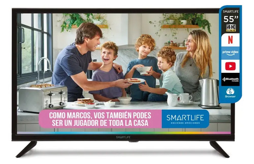 Smart Tv Smartlife 4k Uhd 55 Sint Digital Wifi-bluetooth
