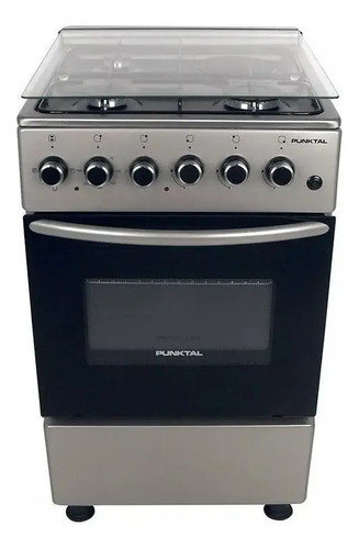 [02051520] Cocina Punktal Turca Con 4 Hornallas Y Visor Inox