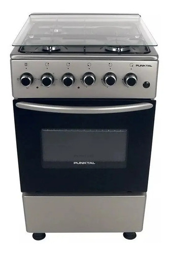 Cocina Punktal Turca Pk-1930tk Color Inox Con Puerta Con Visor