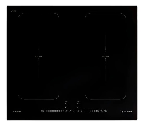 Anafe De Empotrar James 4p Tactil Inducción Alta Eficiencia Color Negro
