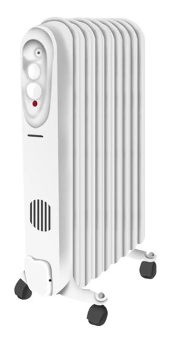 Radiador De Aceite Punktal 9 Elementos 2000 Watts Sensacion Blanco