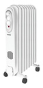 Radiador De Aceite Punktal 2000w 9 Elementos Para Habitaciones Pequeñas Blanco