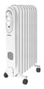 Radiador De Aceite Punktal 9 Elementos 2000 Watts Sensacion Blanco