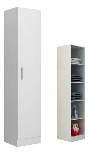 [03521150] Panelero Multiuso Armario Cocina Baño Estante Sensacion Color Blanco