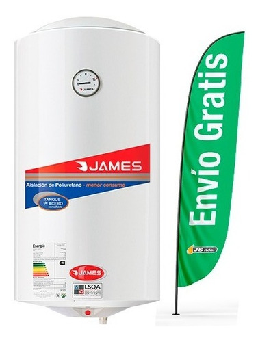 Calefon Termotanque 80lts James Acero Color Blanco