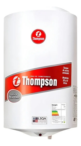 [02130300] Calefon Termotanques James Thompson 30 Ltsacero Sensacion Blanco