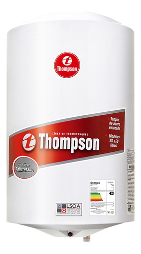 [02130300] Termotanque Eléctrico Thompson Cilindrico 30 Litros Color Blanco