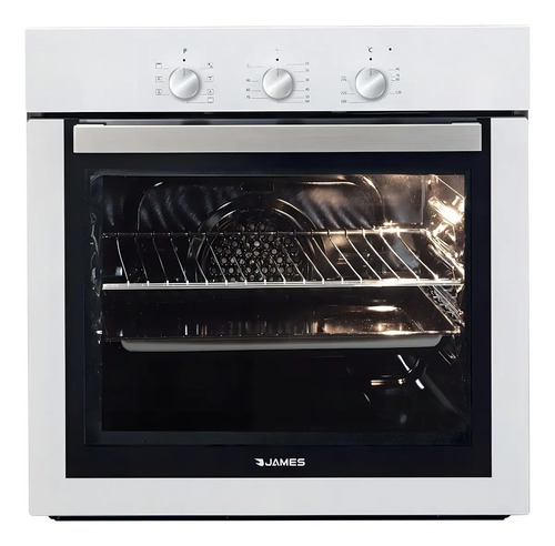 [02051351] Horno De Empotrar James Hee Blanco Conveccion Grill