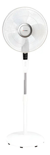 Ventilador De Pie James Vp-140en Con 3 Aspas Color Blanco Estructura Color Blanco, 40.64cm De Diámetro 40.64 Cm