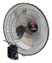 Ventilador De Pared Industrial James Vwi 200 Sensacion 50 Cm Negro Plateado Metal 3
